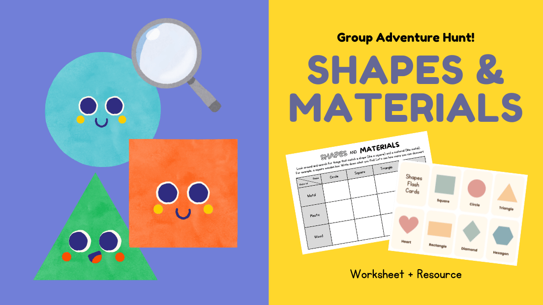 A Group Adventure Hunt for Shapes and Materials