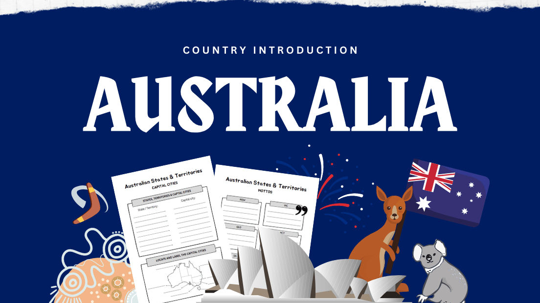 Explore Down Under with Our Australia States & Territories Worksheet!